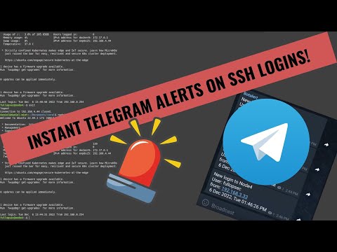 Instant Telegram alerts on SSH login!