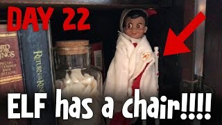ELF ON THE SHELF HAS A CHAIR! - DAY 22