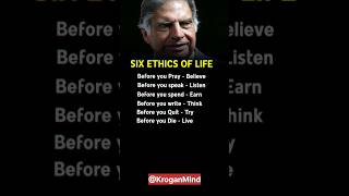 Ratan Tata's 6 Golden Rules for Life... #goldenrules #ratantata #motivational
