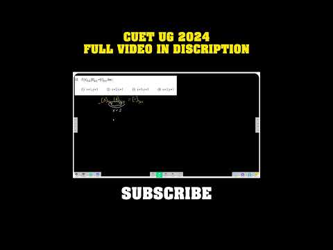 CUET UG 2024 Maths Short Tricks | cuet 2024 maths paper solution