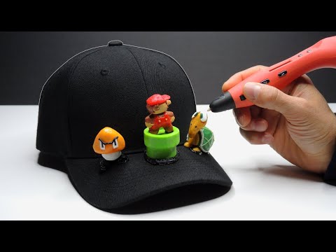 3D Pen - Super Mario Bros Tribute Hat (35 years!)