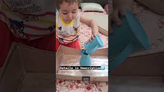 #toddleractivity  #curiouscub #pitchers #pouringactivity #lessmessy #shorts #youtubeshorts #baby