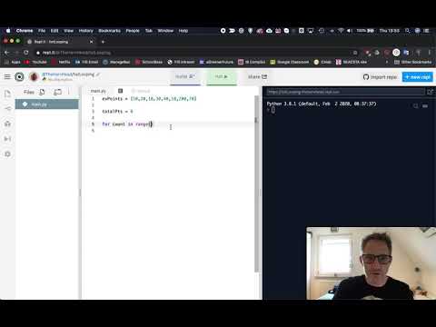 Learning Python using repl.it Pt 14 - looping lists