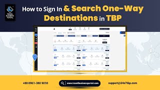 How to Sign In & Search One-Way Flight in TBP