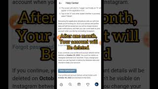 How to delete ❌ Instagram account#trending#tech