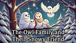 The Owl Family and the Snowy Friend | Winter Bedtime Story for Toddlers | Story About Friendship
