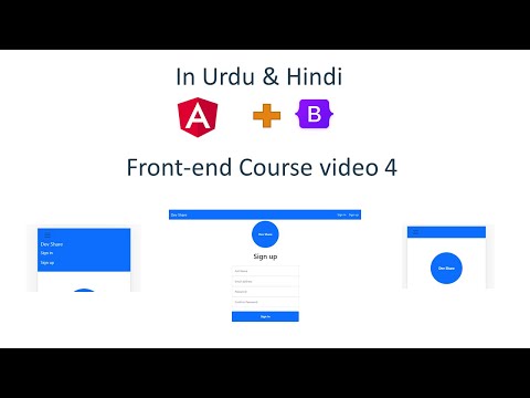 Angular -  Layout Page | Navbar |  Routing | Child Route in Urdu | Hindi | Front-end Course Video 4