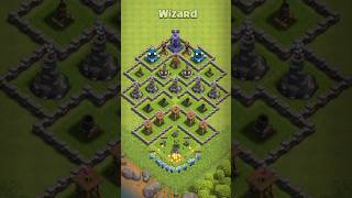 Level 1 Maze Base Formation Vs Level 1 Troops | Clash of Clans