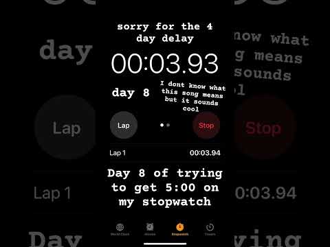 day 8 of trying to get 5:00