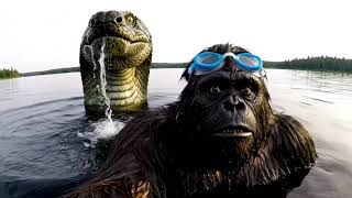 Bigfoot Meets the Loch Ness Monster  🐍