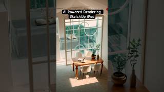 Ai Powered Rendering in SketchUp On iPad #shorts #sketchup #3d #sketchuptutorial #ipad