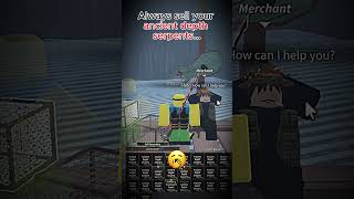 Always sell your ancient depth serpents... |  #roblox #fisch #trollface