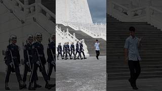 禮兵出發 #空軍儀隊 支援 #總統府 #降旗典禮 2025.06.16