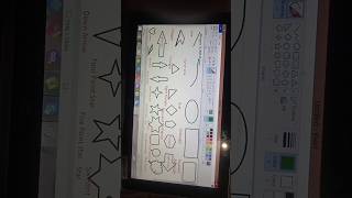 shapes in Ms paint #shorts #youtube