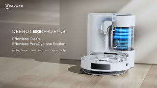 Introducing Ecovacs DEEBOT N20 PRO PLUS - 8000Pa Bagless Robot Vacuum Station