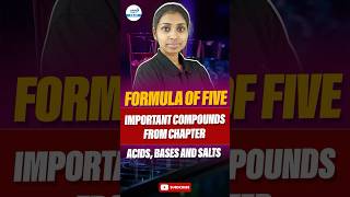 Formula of 5 Important Compounds From Chapter Acids, Bases and Salts | #shorts #class10chemistry