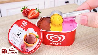 🍦 So Easy Miniature Ice Cream Recipe | ASMR Cooking Mini Food