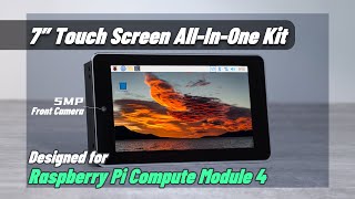 Waveshare 7inch Touch Screen All-In-One Kit Designed For Raspberry Pi CM4, 5MP Camera, Aluminum Case