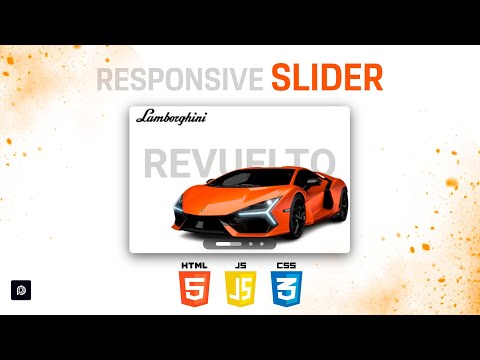 How to make a RESPONSIVE SLIDER with AUTOPLAY and NAVIGATION buttons using CSS, HTML and JAVASCRIPT.