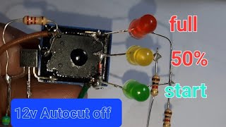 How to make 12v auto cut off battery charger with level indicator..#viral #arduino