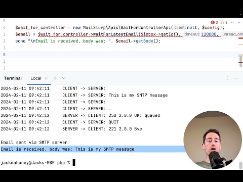 PHP email tutorial - how to send and receive email using MailSlurp and PHPMailer
