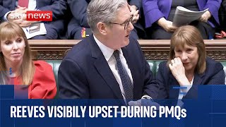 Rachel Reeves visibly upset over 'personal matter' during PMQs