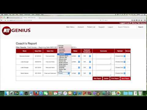 ATGenius.com - Coach's Injury Report