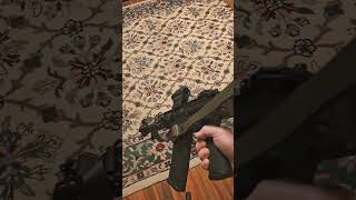 Folding Stock auto deploys sling #rifle #shooting #gun #riflesling #army #marine #coolgun #training