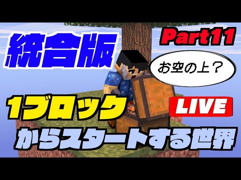 【Skyblock】1ブロックからスタートする世界 Part 11ー天空TTを作る！【マインクラフト統合版】