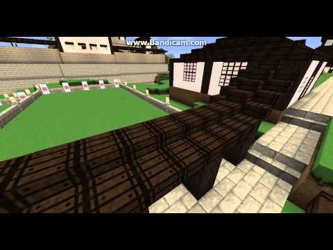 Minecraft Japanese archery dojo and bow armory