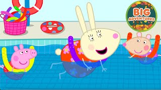 Peppa Pig Visits the Swimming Pool 💦 | Learning to Swim | Big Beach Adventures ☀️ | 36 Minutes