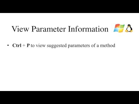 IntelliJ IDEA Tricks - Lecture 8: View Parameter Information