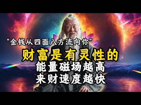 錢從四面八方奔向你！錢是有靈性的，能量越高，來財的速度越快