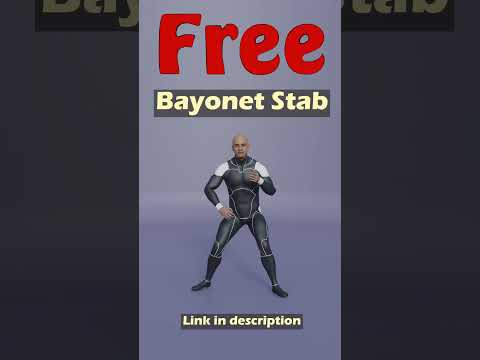 Bayonet Stab. Free Mixamo animation for Daz Studio's Genesis 9