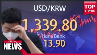 KRW depreciates on concerns over Fed's tight monetary policy; USD/KRW 1,339.8