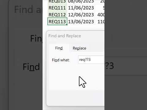 Excel FIND using question mark (?)