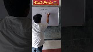 Math Hacks Revealed 😉#MathHacks#MathGenius  #mathstricks #shorts