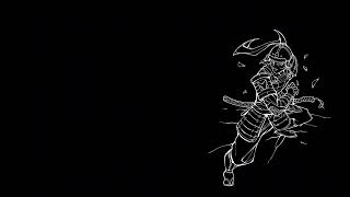 Kurosun ninja anime Black & white wallpaper