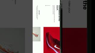 Responsive landing page for shoes brand website