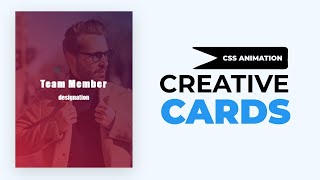 Profile Card With Overlay Animation | CSS Cards