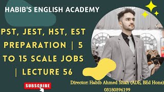 PST JEST HST EST Preparation 5 to 15 Scale Jobs Lecture 56