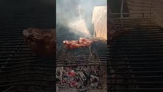almost done and almost cook chicken grilled
