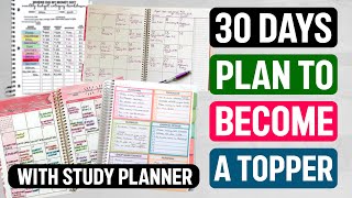 30 DAY PLAN TO STUDY FOR EXAMS| RIGHT way to study for exams