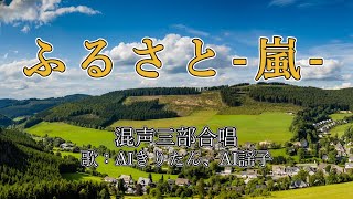 ふるさと - 嵐 - （混声三部合唱）歌：AIきりたん、AI謡子（歌詞付き）