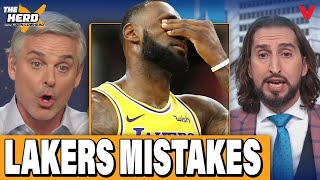 Colin Cowherd & Nick Wright CALL OUT Lakers MISTAKES vs. Timberwolves | THE HERD NBA