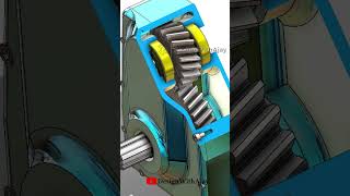 Vertical Reduction Helical Gear Box { Link in Description} #348  #designwithajay #shorts