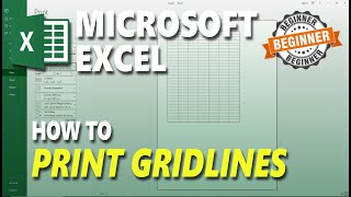 Microsoft Excel How To Print Gridlines