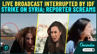 LIVE TV Captures Israeli Airstrike on Damascus — Syrian Army HQ Hit, Reporter Screams, Smoke Engulfs