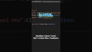 Create This Cool Hover Button Using HTML & CSS ! #css #html #learntocode #coding#shorts #viralshorts
