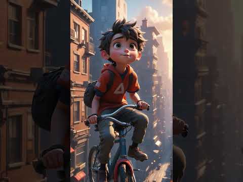 Leo and the Flying Bike 🚲✨ | Short Kids Story  #kidsstory  #disney  #3danimation  #storytime